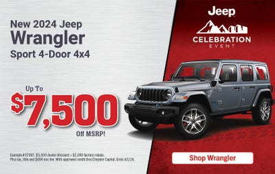 New 2024 Jeep Wrangler 4-Door Sport 4x4